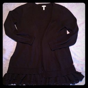 Matilda Jane Dark As Night Open Cardigan Size XL